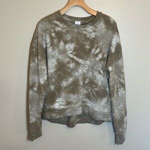 All in Motion Tan Tie Dye Pullover Sweatshirt